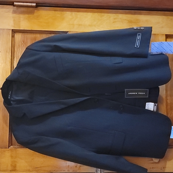 Andrew Fezza size 20 Jacket 36 waist pants blue